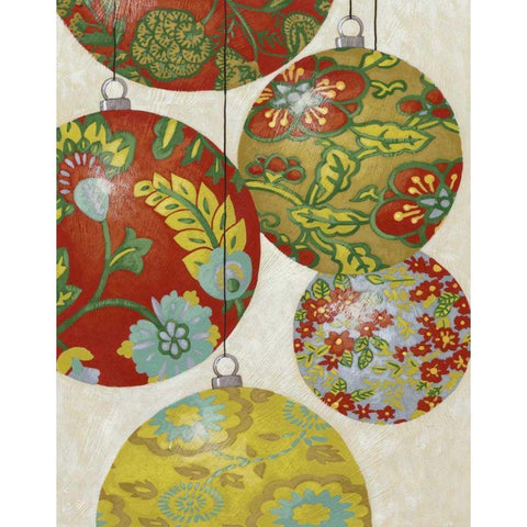 Christmas Cheer II Black Modern Wood Framed Art Print by Zarris, Chariklia