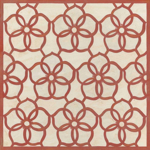 Floral Trellis II Black Modern Wood Framed Art Print by Vess, June Erica