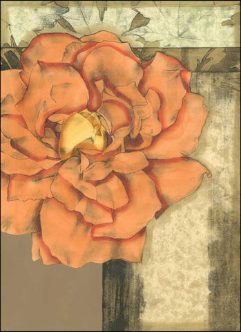 Small Ethereal Bloom I Black Ornate Wood Framed Art Print with Double Matting by Goldberger, Jennifer
