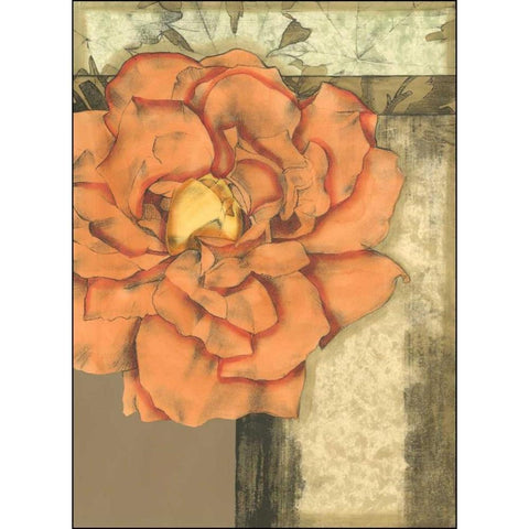 Small Ethereal Bloom I Black Modern Wood Framed Art Print by Goldberger, Jennifer
