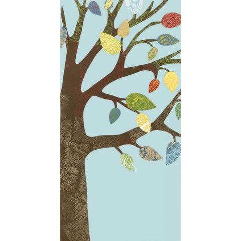Arbor Patterns I White Modern Wood Framed Art Print by Meagher, Megan