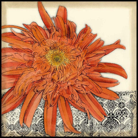 Botanica I Black Ornate Wood Framed Art Print with Double Matting by Goldberger, Jennifer
