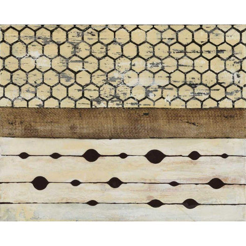 Dazzle II Gold Ornate Wood Framed Art Print with Double Matting by Avondet, Natalie