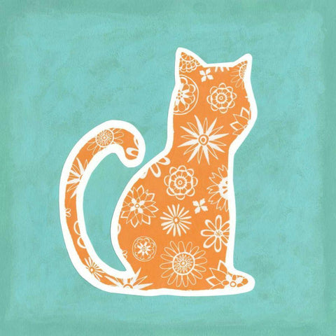 Animal Prints II White Modern Wood Framed Art Print by Meagher, Megan