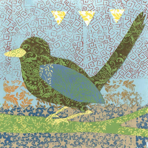 Flight Patterns II Gold Ornate Wood Framed Art Print with Double Matting by Meagher, Megan