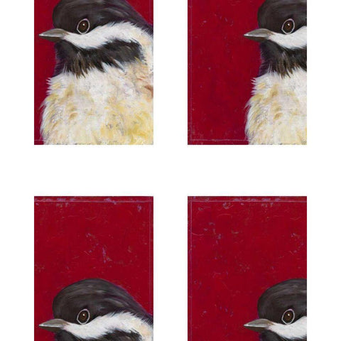 Small Aviary II Black Modern Wood Framed Art Print with Double Matting by Zarris, Chariklia