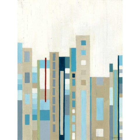 Broadway Horizon I Black Modern Wood Framed Art Print by Lam, Vanna