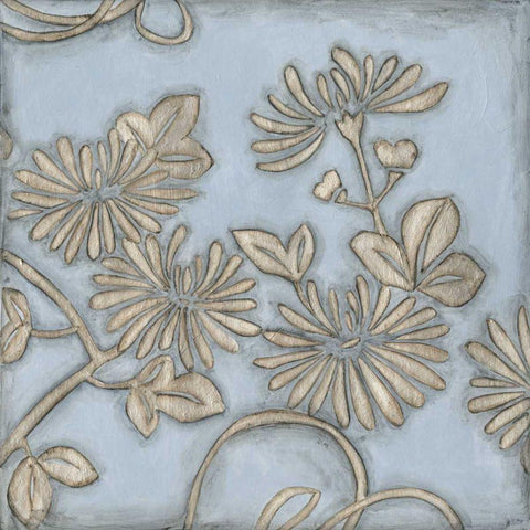 Silver Filigree IV Black Ornate Wood Framed Art Print with Double Matting by Meagher, Megan