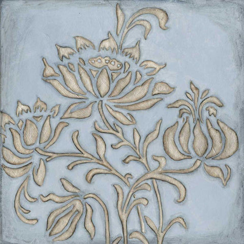 Silver Filigree VI Black Ornate Wood Framed Art Print with Double Matting by Meagher, Megan