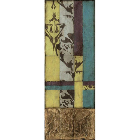 Jeweled Transom VI Black Modern Wood Framed Art Print with Double Matting by Goldberger, Jennifer