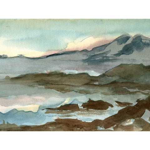 Plein Air Landscape VI White Modern Wood Framed Art Print by Harper, Ethan