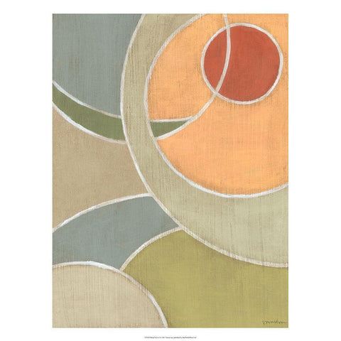 Muted Novas I White Modern Wood Framed Art Print by Lam, Vanna