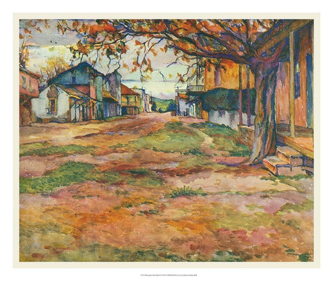 European Sketchbook V White Modern Wood Framed Art Print with Double Matting by Abdy, Rowena Meeks