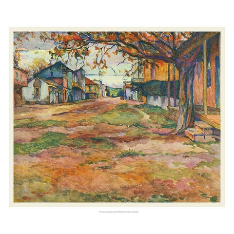 European Sketchbook V Black Modern Wood Framed Art Print with Double Matting by Abdy, Rowena Meeks