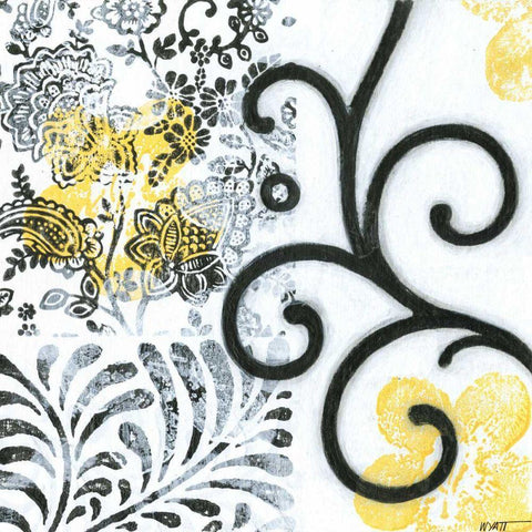 Opulence II White Modern Wood Framed Art Print by Wyatt Jr., Norman