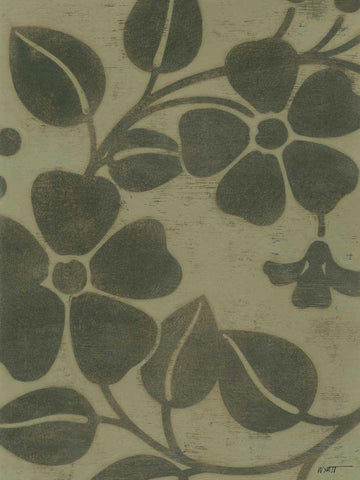 Sage Textile II Black Ornate Wood Framed Art Print with Double Matting by Wyatt Jr., Norman