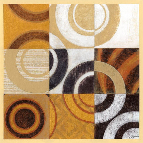 Pulse I Black Ornate Wood Framed Art Print with Double Matting by Wyatt Jr., Norman