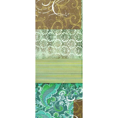 Bohemian Echo I Gold Ornate Wood Framed Art Print with Double Matting by Higby, Jason