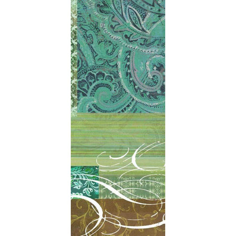 Bohemian Echo II White Modern Wood Framed Art Print by Higby, Jason