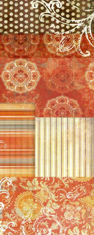 Bohemian Echo IV White Modern Wood Framed Art Print with Double Matting by Higby, Jason