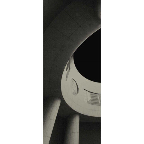City View IV Black Modern Wood Framed Art Print by Ling, Tang