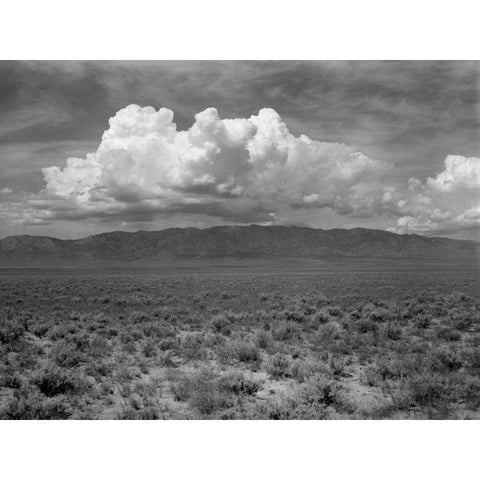 Mountains and Clouds II Black Modern Wood Framed Art Print by Christensen, Jim