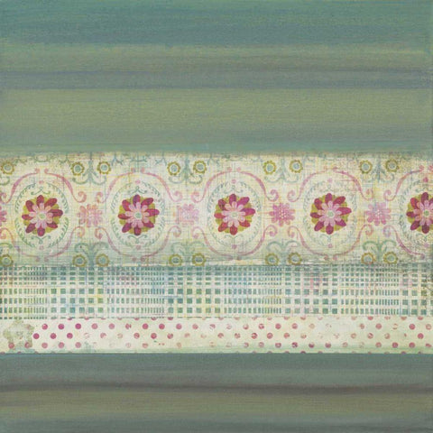A Gift of Blooms II Black Ornate Wood Framed Art Print with Double Matting by Green-Aldridge, W.