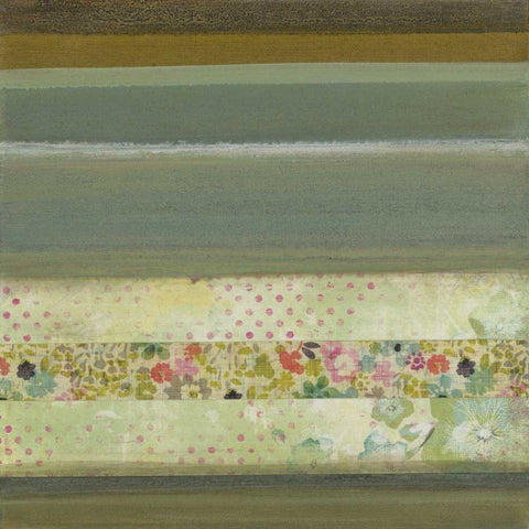 A Gift of Blooms III Black Ornate Wood Framed Art Print with Double Matting by Green-Aldridge, W.