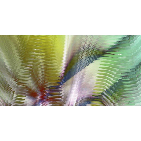 Symphonic II White Modern Wood Framed Art Print by Burghardt, James