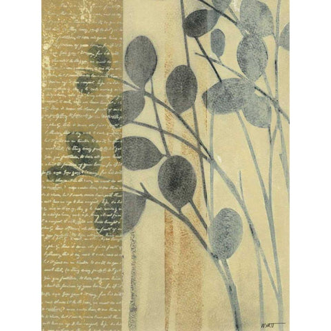 Whisper I Black Modern Wood Framed Art Print with Double Matting by Wyatt Jr., Norman