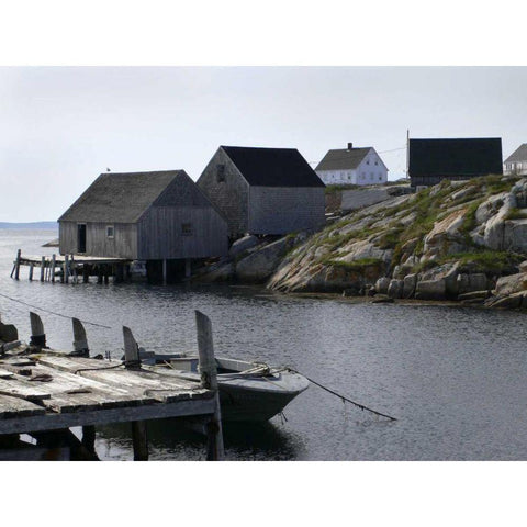 Coastal Shore I Black Modern Wood Framed Art Print by Christensen, Jim