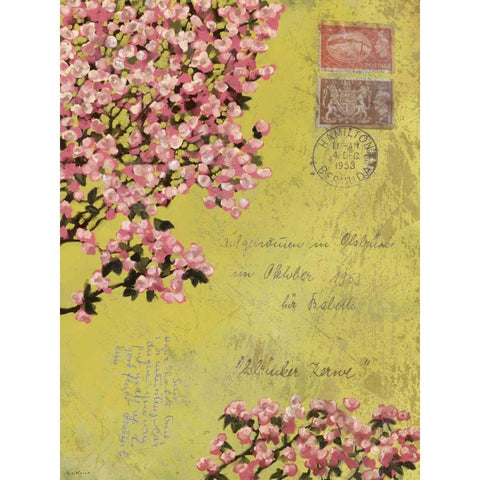 Postage VIII White Modern Wood Framed Art Print by Novak, Rick