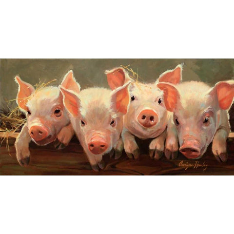 The Big Squeeze White Modern Wood Framed Art Print by Hawley, Carolyne