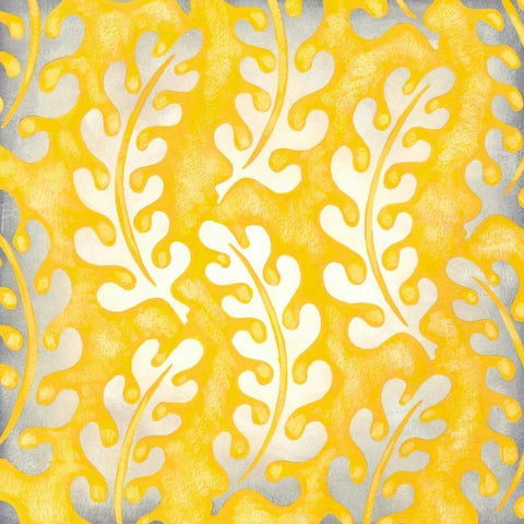 Classical Leaves I Black Ornate Wood Framed Art Print with Double Matting by Zarris, Chariklia