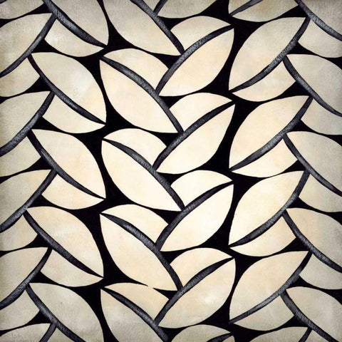 Classical Leaves II White Modern Wood Framed Art Print by Zarris, Chariklia