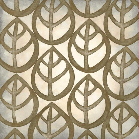 Classical Leaves III Black Ornate Wood Framed Art Print with Double Matting by Zarris, Chariklia