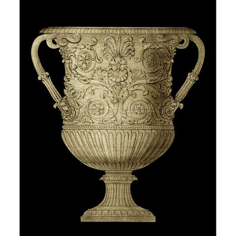 Garden Antiquitites V Gold Ornate Wood Framed Art Print with Double Matting by Vision Studio