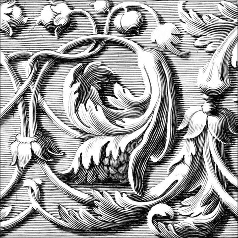 Sculptural Detail VI Gold Ornate Wood Framed Art Print with Double Matting by Vision Studio