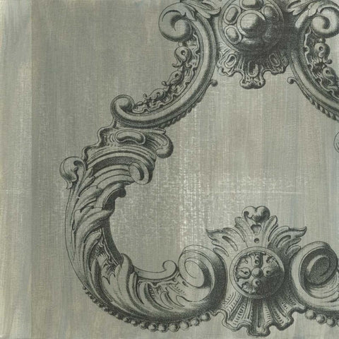 Decorative Elegance VII White Modern Wood Framed Art Print with Double Matting by Harper, Ethan