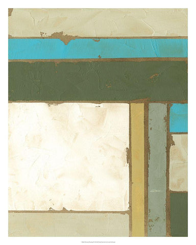 Weathered Paneling I White Modern Wood Framed Art Print with Double Matting by Goldberger, Jennifer