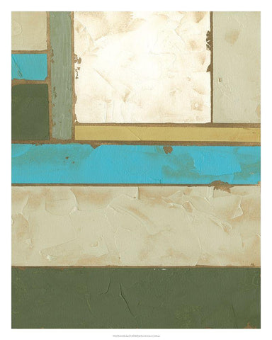 Weathered Paneling II White Modern Wood Framed Art Print with Double Matting by Goldberger, Jennifer