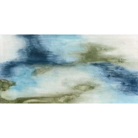 Ocean Flow I White Modern Wood Framed Art Print by Meagher, Megan