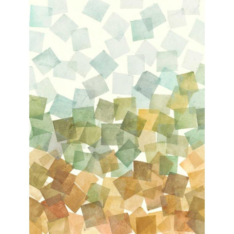 Deconstructed Fall II Black Modern Wood Framed Art Print with Double Matting by Meagher, Megan