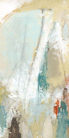 Plaster Sketch II White Modern Wood Framed Art Print with Double Matting by Vess, June Erica