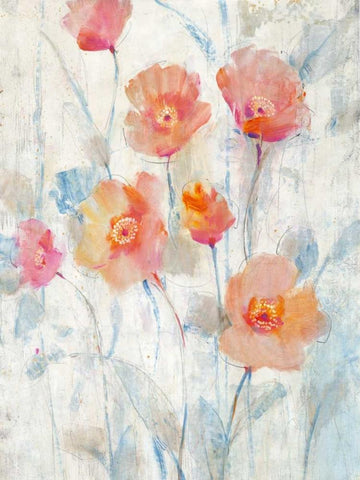 Translucent II White Modern Wood Framed Art Print with Double Matting by OToole, Tim