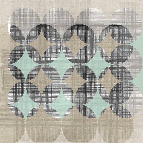 New Pattern II Black Ornate Wood Framed Art Print with Double Matting by Goldberger, Jennifer