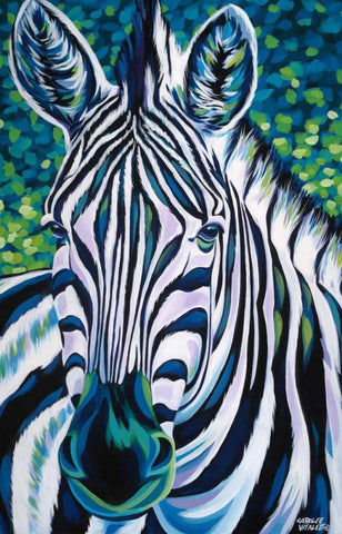 Wild Africa III White Modern Wood Framed Art Print with Double Matting by Vitaletti, Carolee