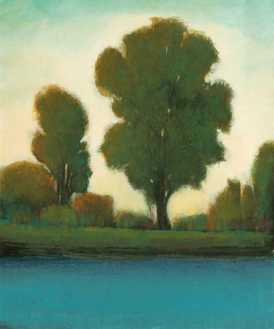 Quiet Moment II White Modern Wood Framed Art Print with Double Matting by OToole, Tim