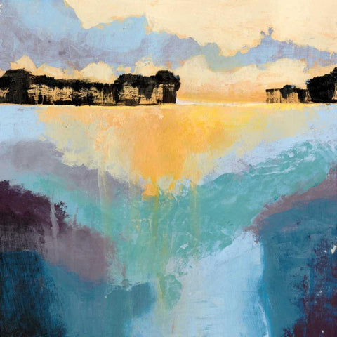 Back Bay Sun II White Modern Wood Framed Art Print by Popp, Grace
