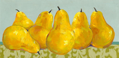 Spa Fruit Collection H Black Ornate Wood Framed Art Print with Double Matting by Vision Studio